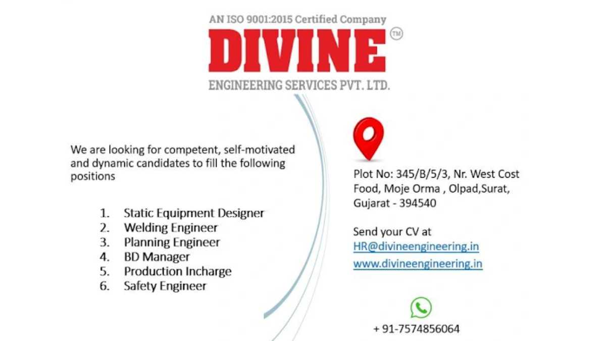 Divine job vacancy details